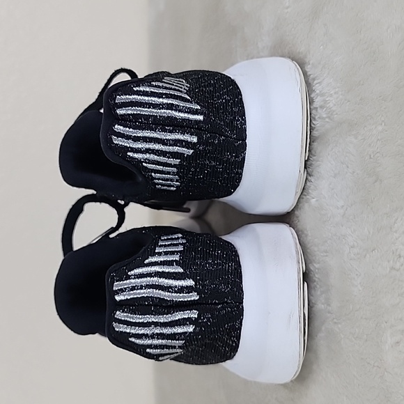 Adidas Swift Run Black & Silver Athletic Sneakers - Picture 6 of 7